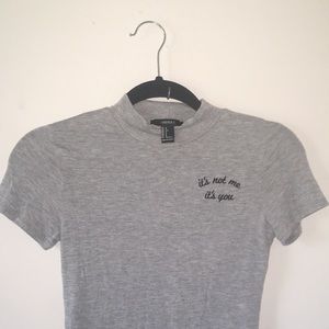 ❗️ SALE ❗️ F21 Grey Bodysuit